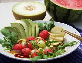 Melon - Rucola Salad for Warm Summer Days